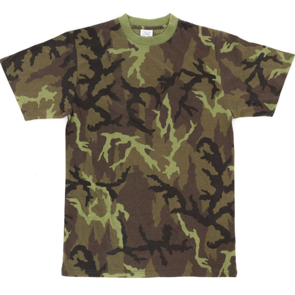 Tričko s krátkým rukávem v maskovacím vzoru XXL